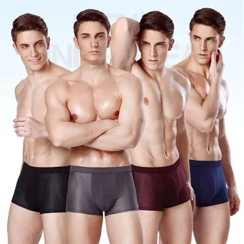 COFFRET PREMIUM DE 4 BOXERS RESPIRANTS POUR HOMME ( stock limité ) - MOOTECH