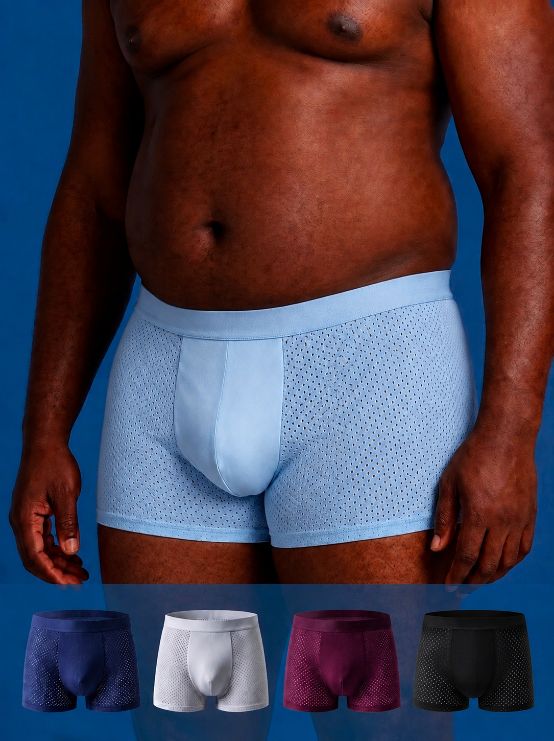 Coffret 5 Boxers Anti-Chaleur — 4 achetés = 1 OFFERT 🎁