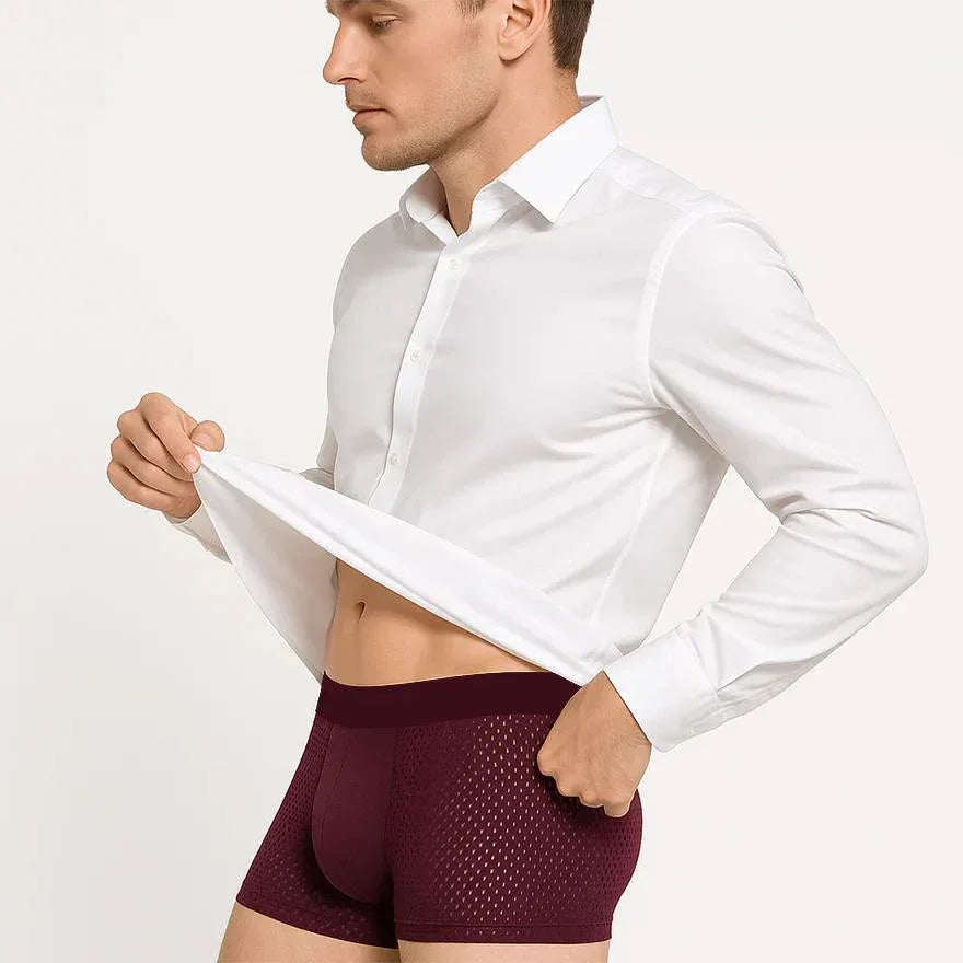 COFFRET PREMIUM DE 4 BOXERS RESPIRANTS POUR HOMME ( stock limité ) - MOOTECH