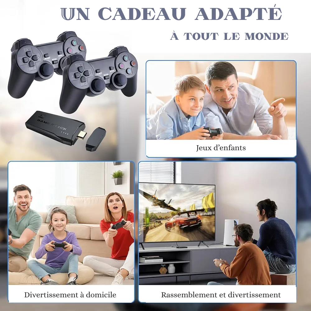 Console Game Video – 20 000 Jeux Retro avec 2 manettes