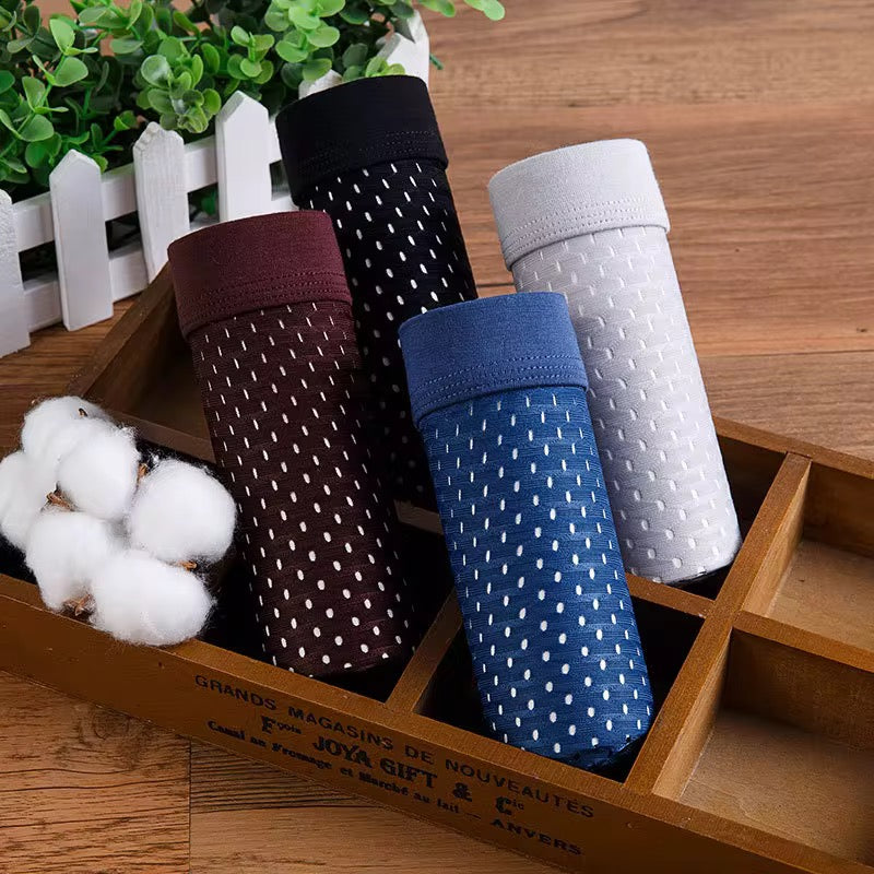 COFFRET PREMIUM DE 4 BOXERS RESPIRANTS POUR HOMME